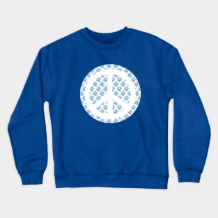 PEACE Sign For Flower Children Crewneck Sweatshirt